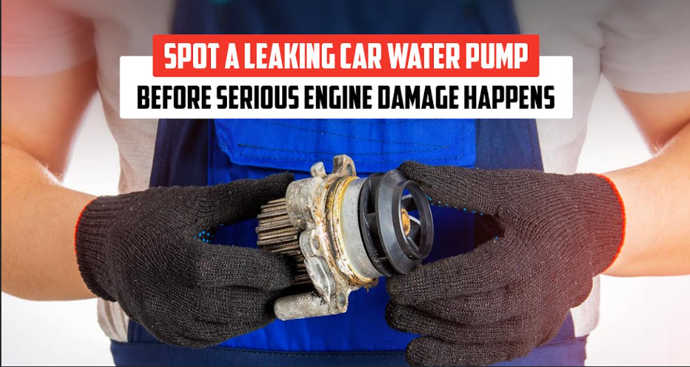 Leaking car water pump